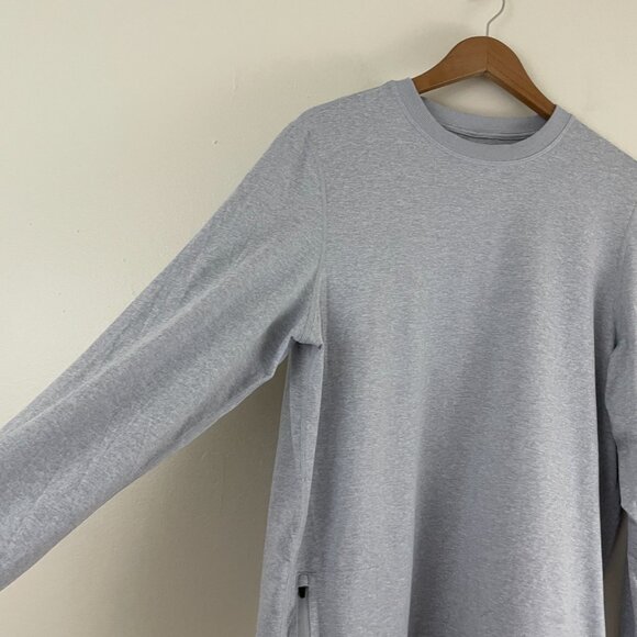 Vuori Dreamknit Ponto Performance Crew Shirt in Light Grey Men's Size Large - Picture 5 of 5